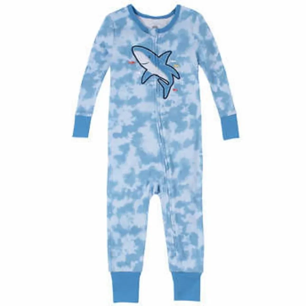 3 pack Kids Headquarters Kids' Cotton Sleepers, Shark